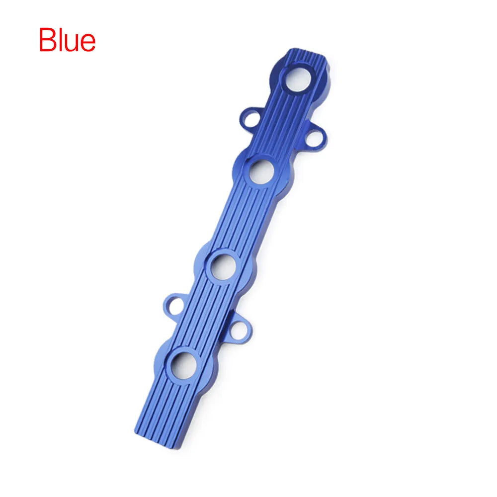 Aluminium alloy engine cover in red, available with or without ventilation holes.