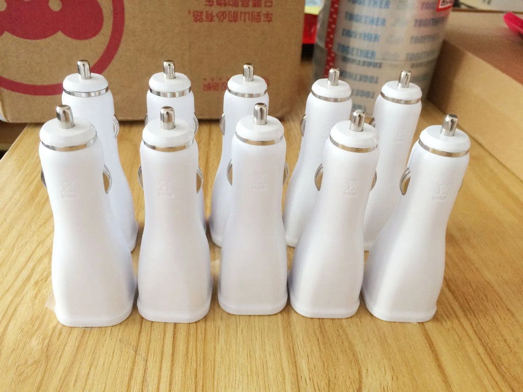 White QC30 single port USB car fast charger with QC2.0 technology for vehicle use