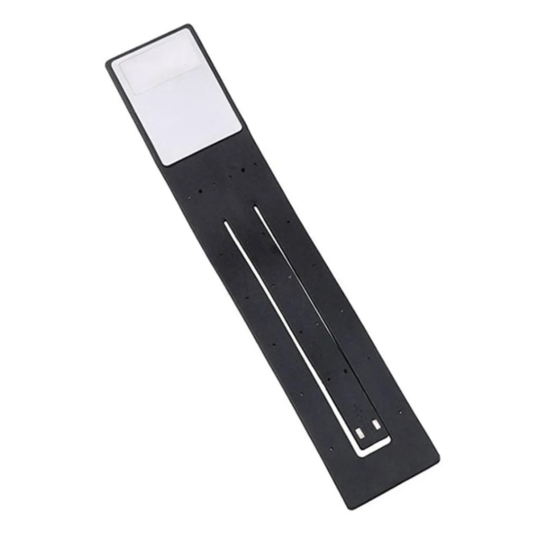LEDGLE black USB rechargeable flexible clip LED book light with frosted panel and silicone arm on an e-reader