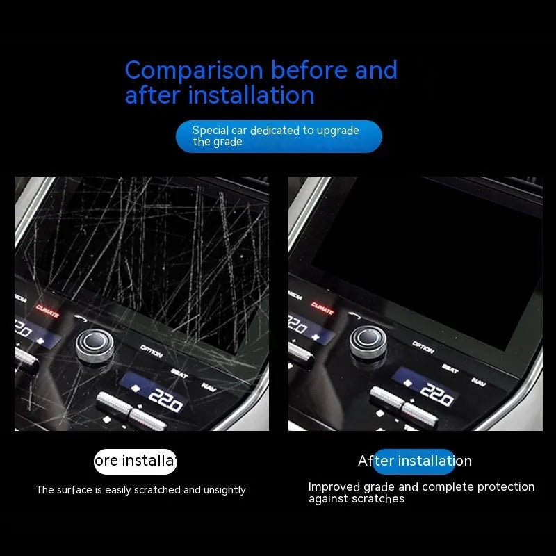 Transparent TPU protective film for BMW 3 Series centre console and dashboard