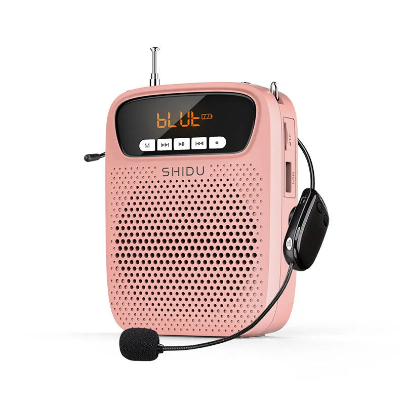 S278 Bee Loudspeaker wireless Bluetooth microphone speaker in Classic Black with telescopic antenna and microphone