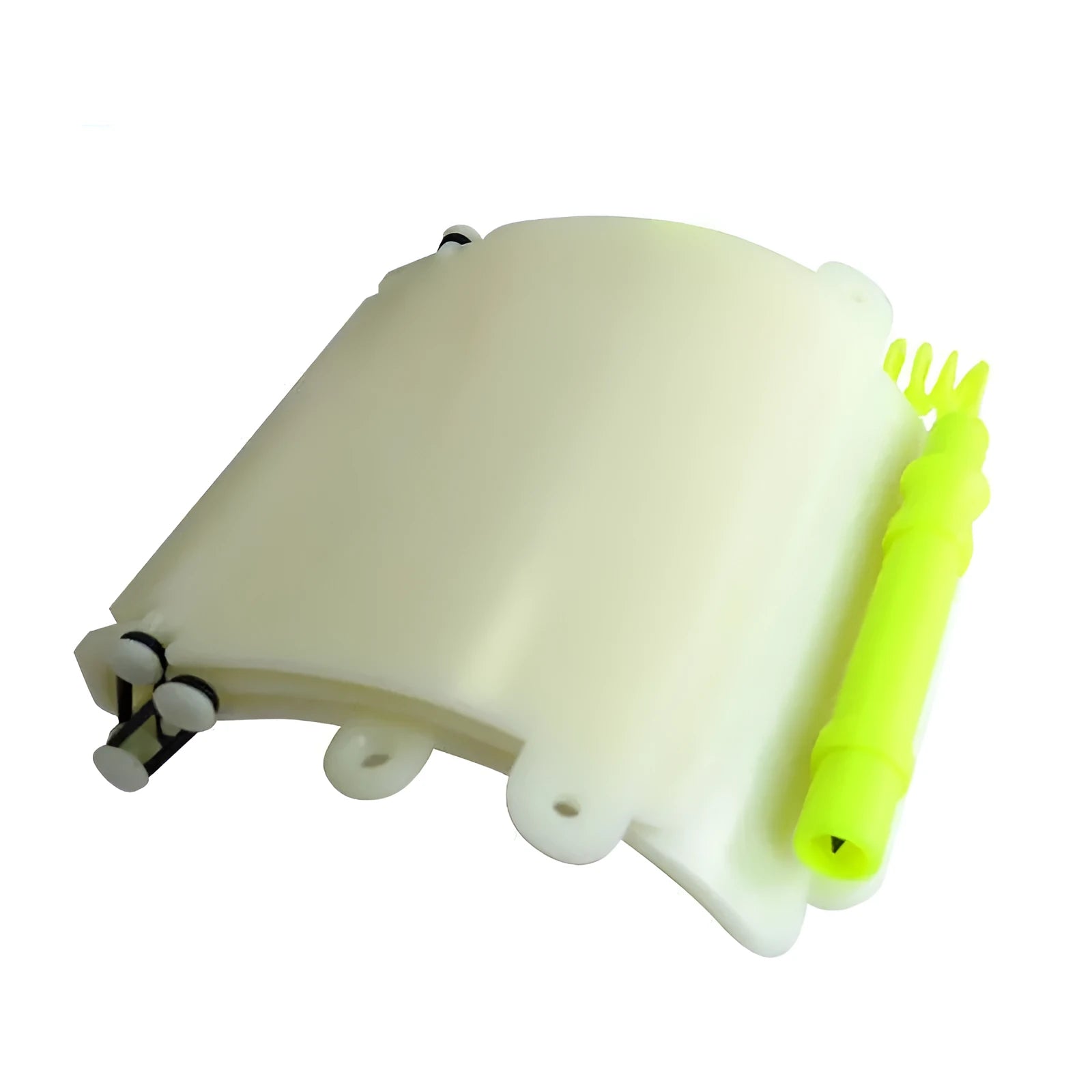White luminous underwater writing wristboard for scuba divers with pencil and spare O-ring
