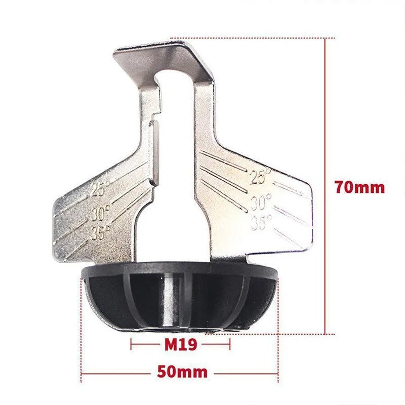 Silver aluminium mini electric chain grinding machine accessory with saw blade