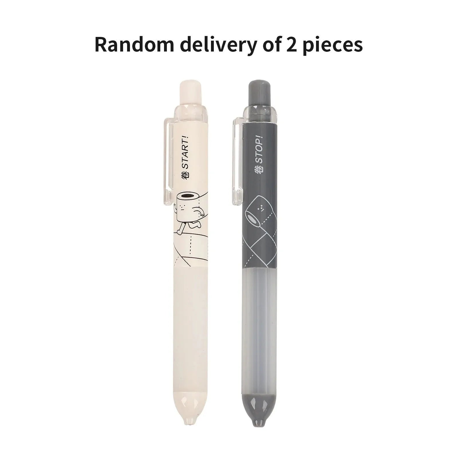 White and black automatic pencils with 0.5mm tips and a cloud-shaped grip area.