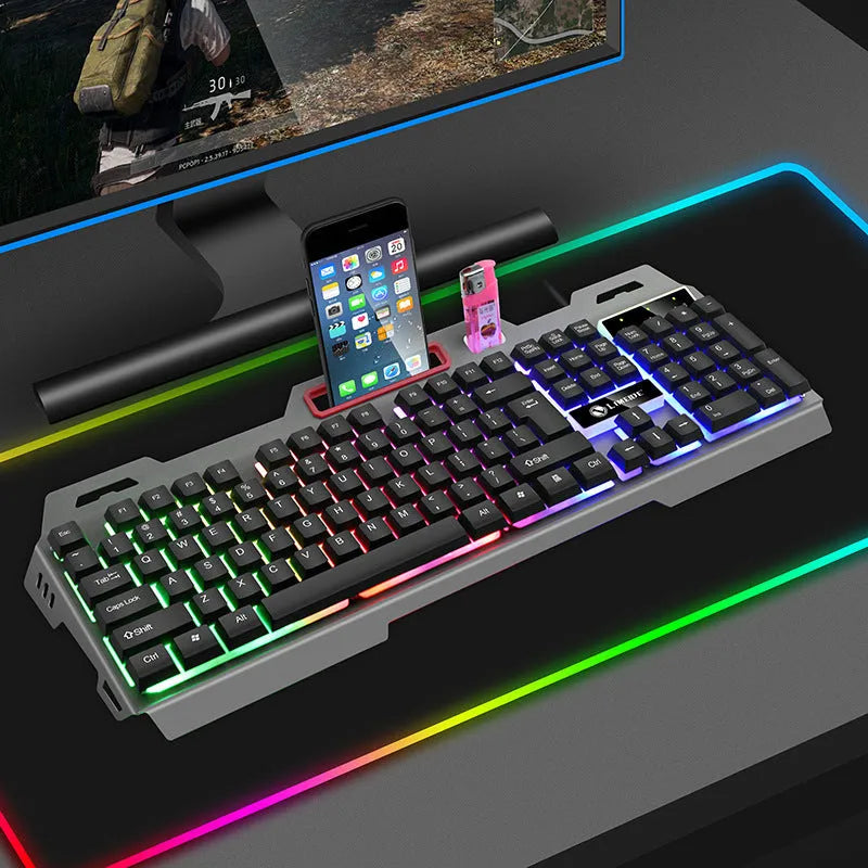 Limei K19 gaming keyboard and T19 mouse set in black or white colour options
