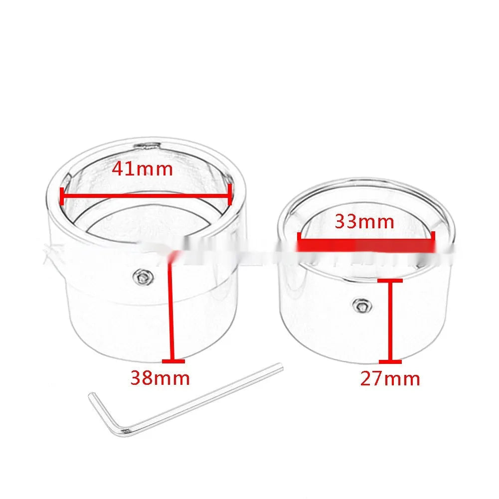 Black CNC aluminium front and rear axle decorative cap covers for Harley Sportster motorcycle.