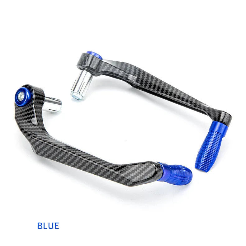 Aluminium motorcycle hand guards with water transfer printing in five colour options