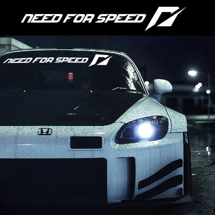 Need For Speed car sticker for vehicle windows in multiple colour and length options