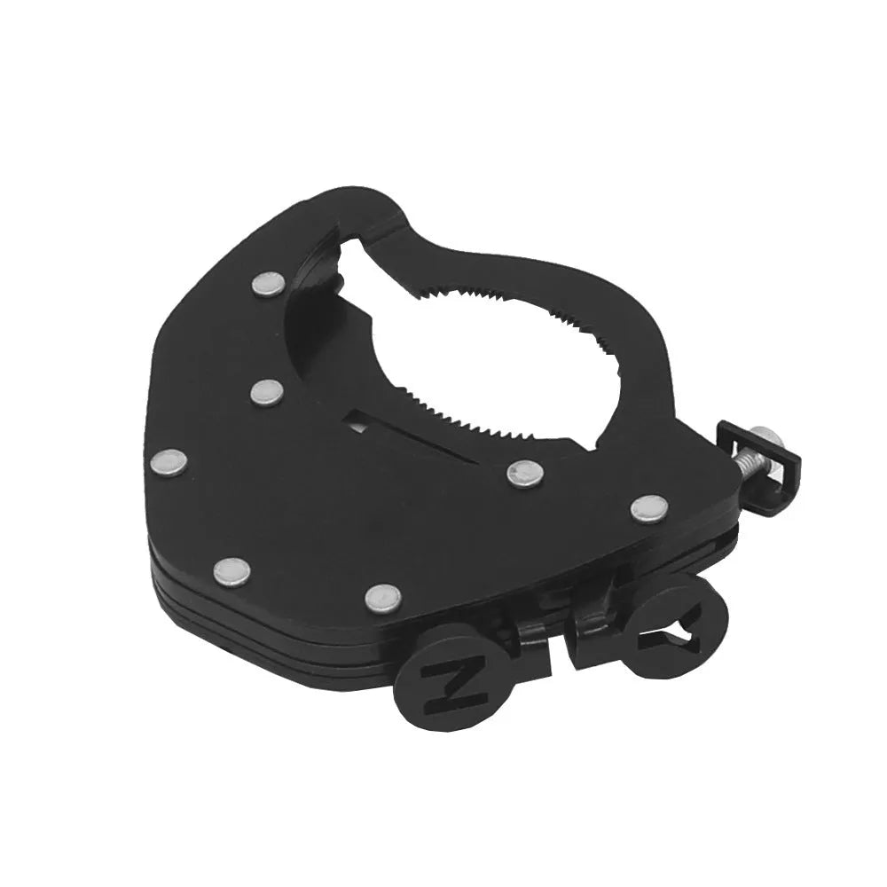 Stainless steel motorcycle throttle lock with universal handlebar mounting