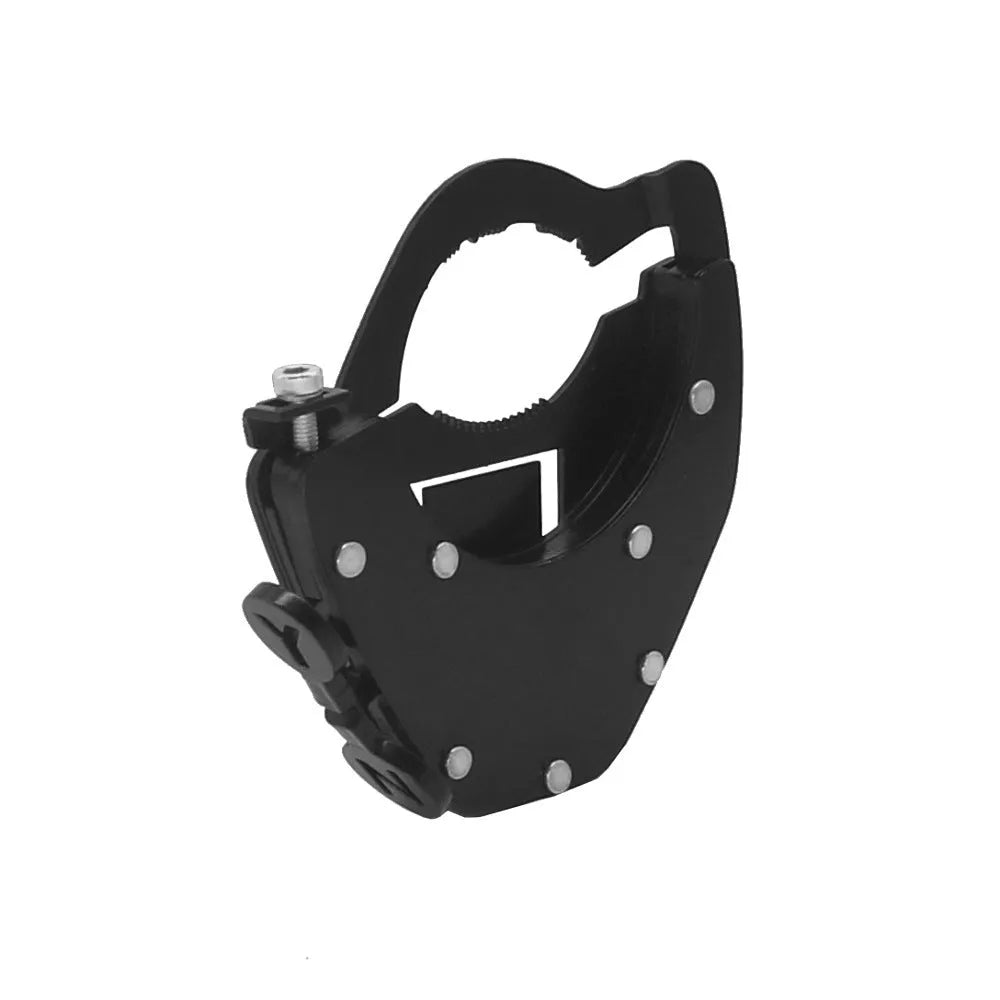 Stainless steel motorcycle throttle lock with universal handlebar mounting