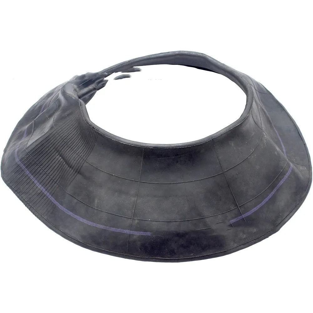 Two black rubber 16x8.00-7 inner tubes with TR13 straight valve stems and dust caps.