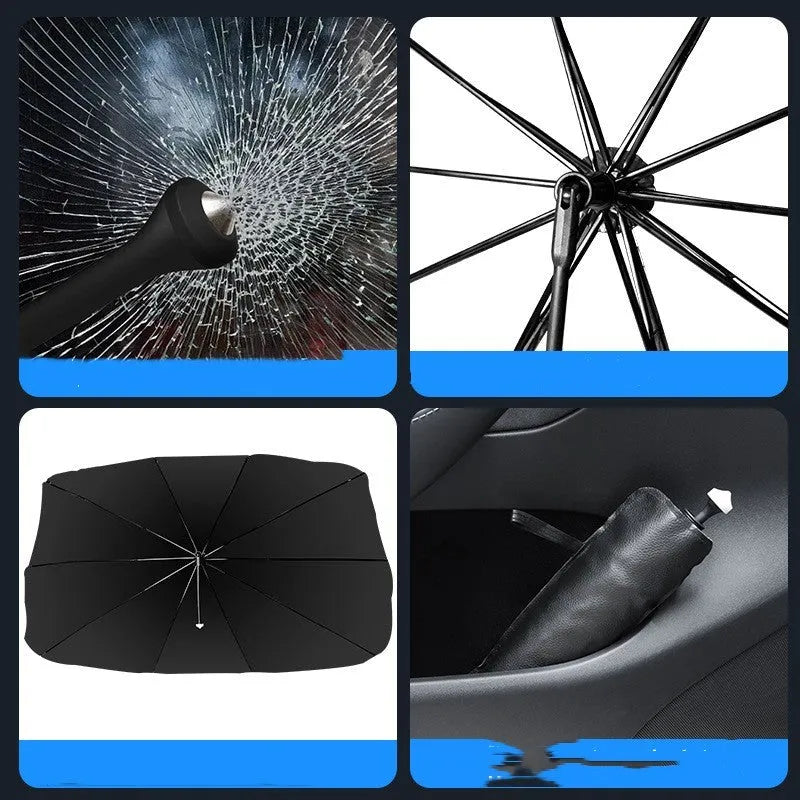Ice crystal pattern skylight sun visor with silver tape material for vehicle temperature control