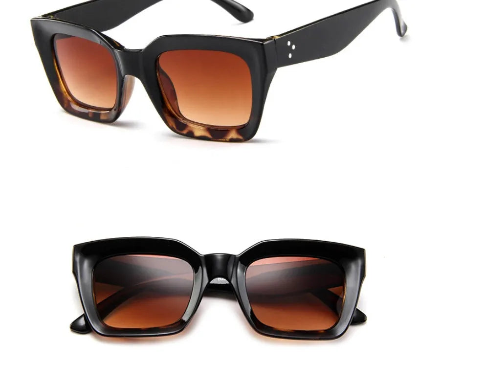 Square retro sunglasses model 5157 in multicolour, unisex adult design with universal face-shape fit