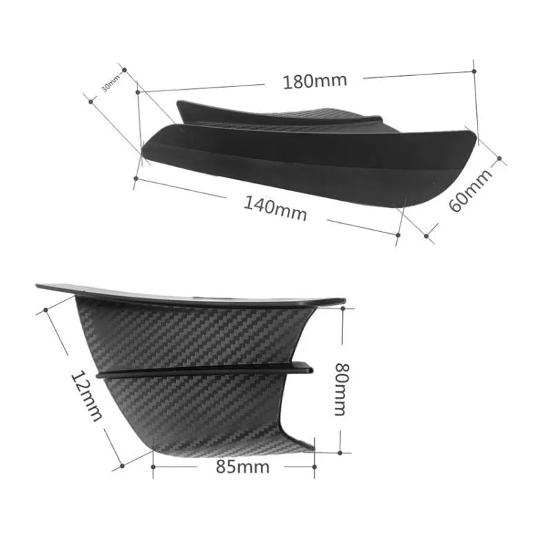 Universal motorcycle spoiler air diversion wing accessory 18x8cm with four pattern options