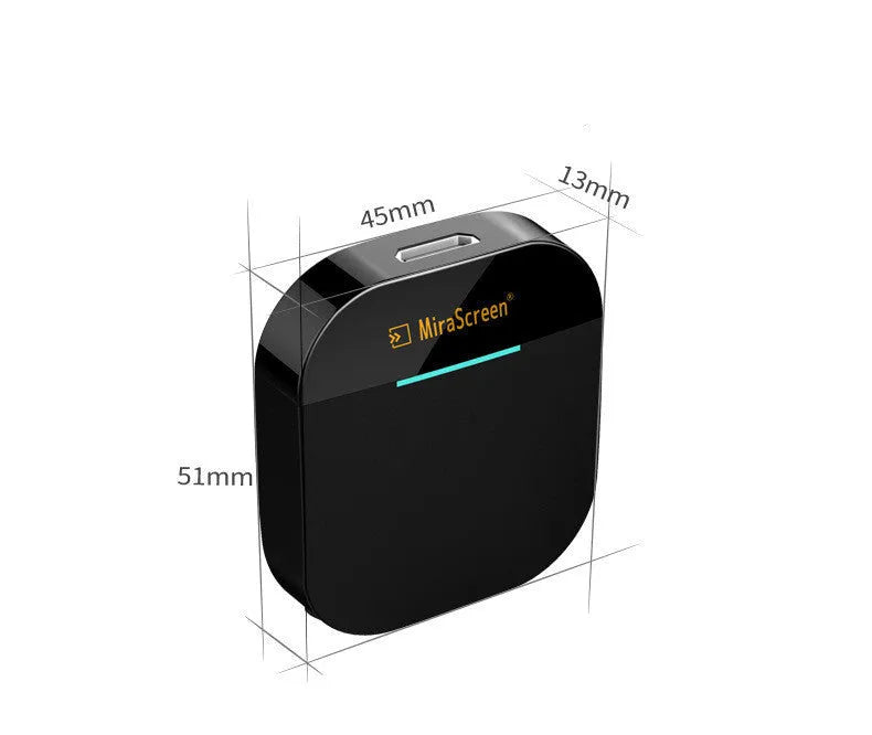 G5 Plus 4K 5G wireless screen mirroring device with HDMI interface compatible with Apple and Android