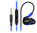 Sports ear-hook wired headset with microphone in four colour options