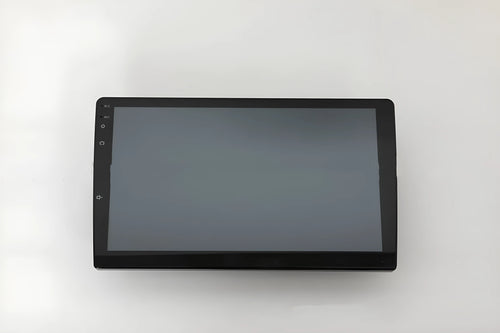 10.1 inch Android universal car head unit with trapezoidal panel and touchscreen display