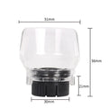 Transparent plastic safety cover for Delta grinder with 17.5-19mm thread port.