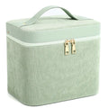 Large corduroy cosmetic storage case with a soft interior lining, shown in a solid colour.