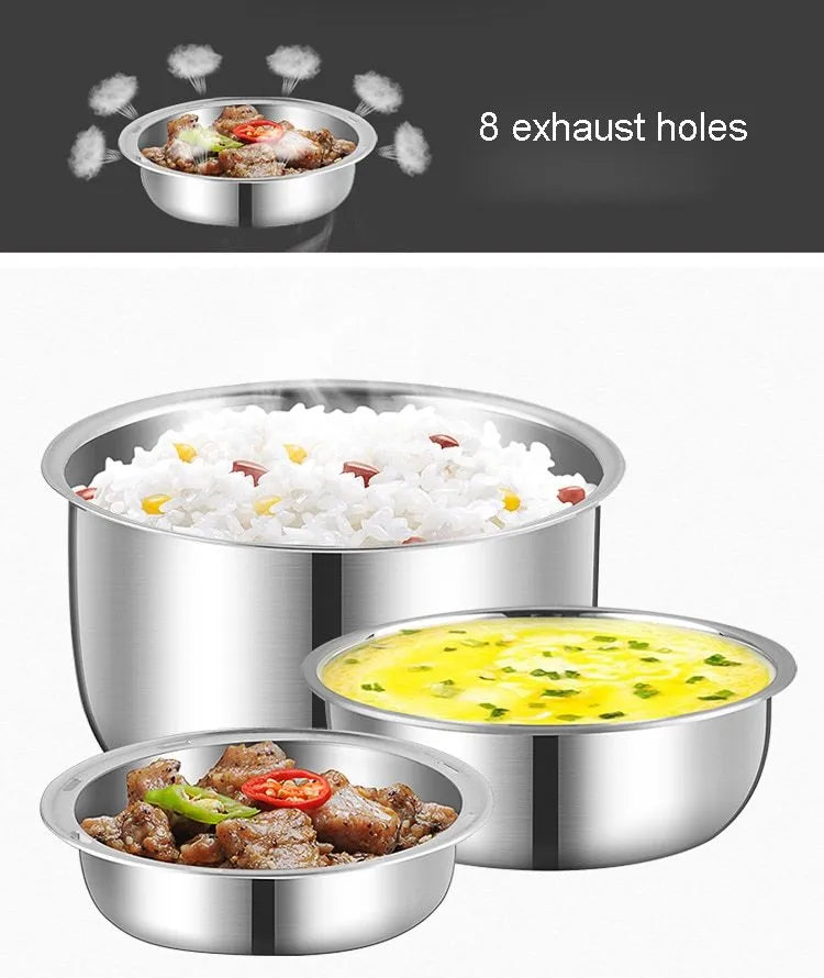 USB-powered electric heated lunch box with two-layer and three-layer capacity options