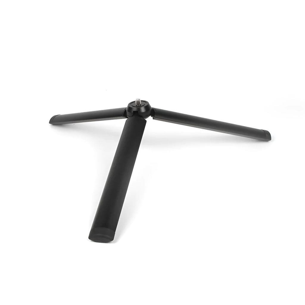 Black aluminium mobile phone tripod handheld stabilizer with PTZ head for smartphones