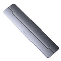 Foldable aluminium alloy computer stand, 227mm x 50mm x 3mm, in deep space grey or temperament silver.