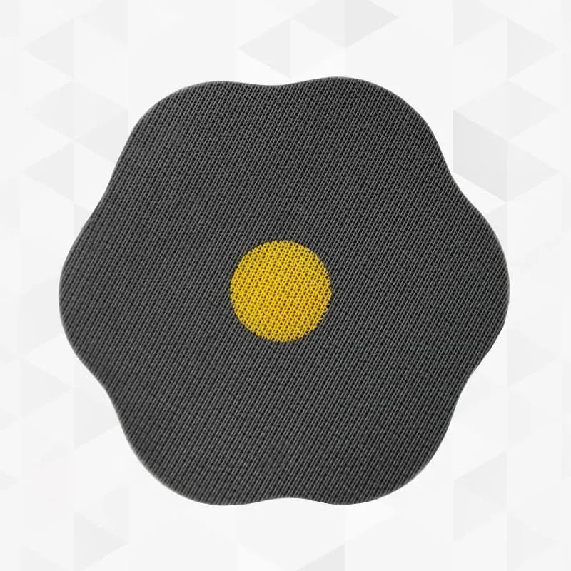Wall mounted cat scratching board in grey with corrugated surface texture for furniture protection