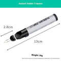 Instant Welding Crayon with plastic body and tungsten wire element, battery-powered tool for wire ends and wax repair