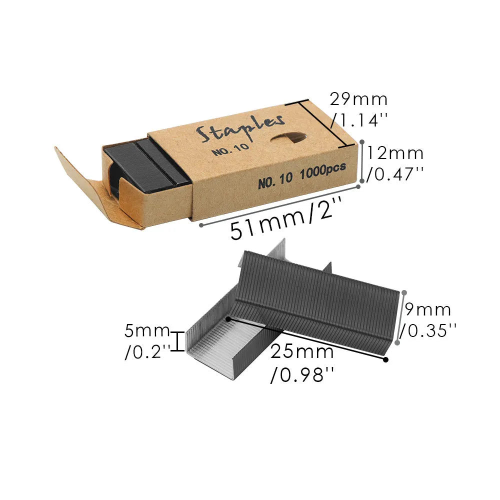 Box of 1000 metal stitching needles in black, purple, rose gold, and rose red colours.