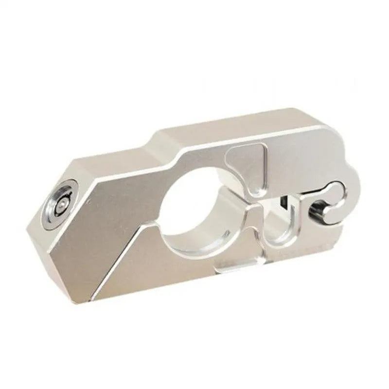 Universal motorcycle handlebar lock with stainless steel wire fits twist grip 27-38mm for scooters and ATVs
