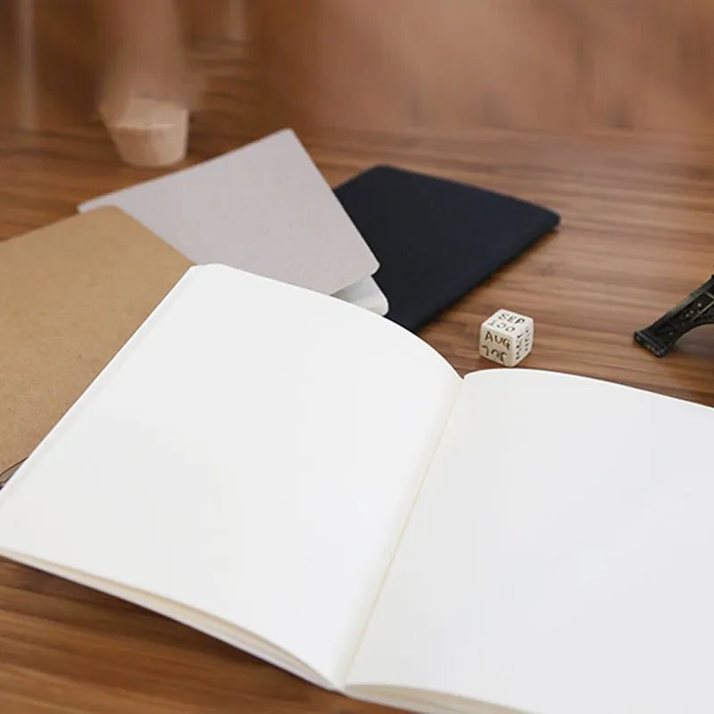 Retro plain graffiti sketchbook in grey with lay-flat binding and 80g paper pages.