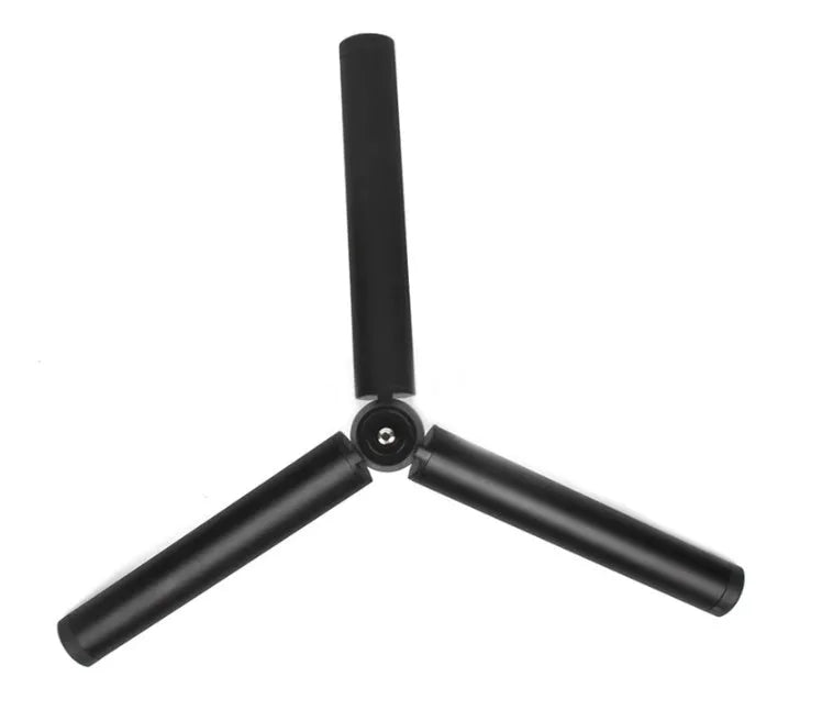 Black aluminium mobile phone tripod handheld stabilizer with PTZ head for smartphones