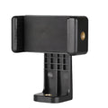 Black plastic rotating clamp phone holder shown with dimensions 10mm wide by 4mm deep.