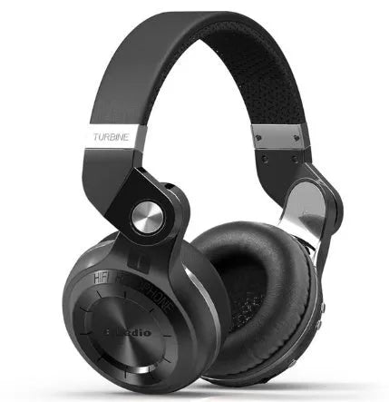 Bluedio T2 Plus on-ear wireless Bluetooth headphones in black, blue, red, or white colour