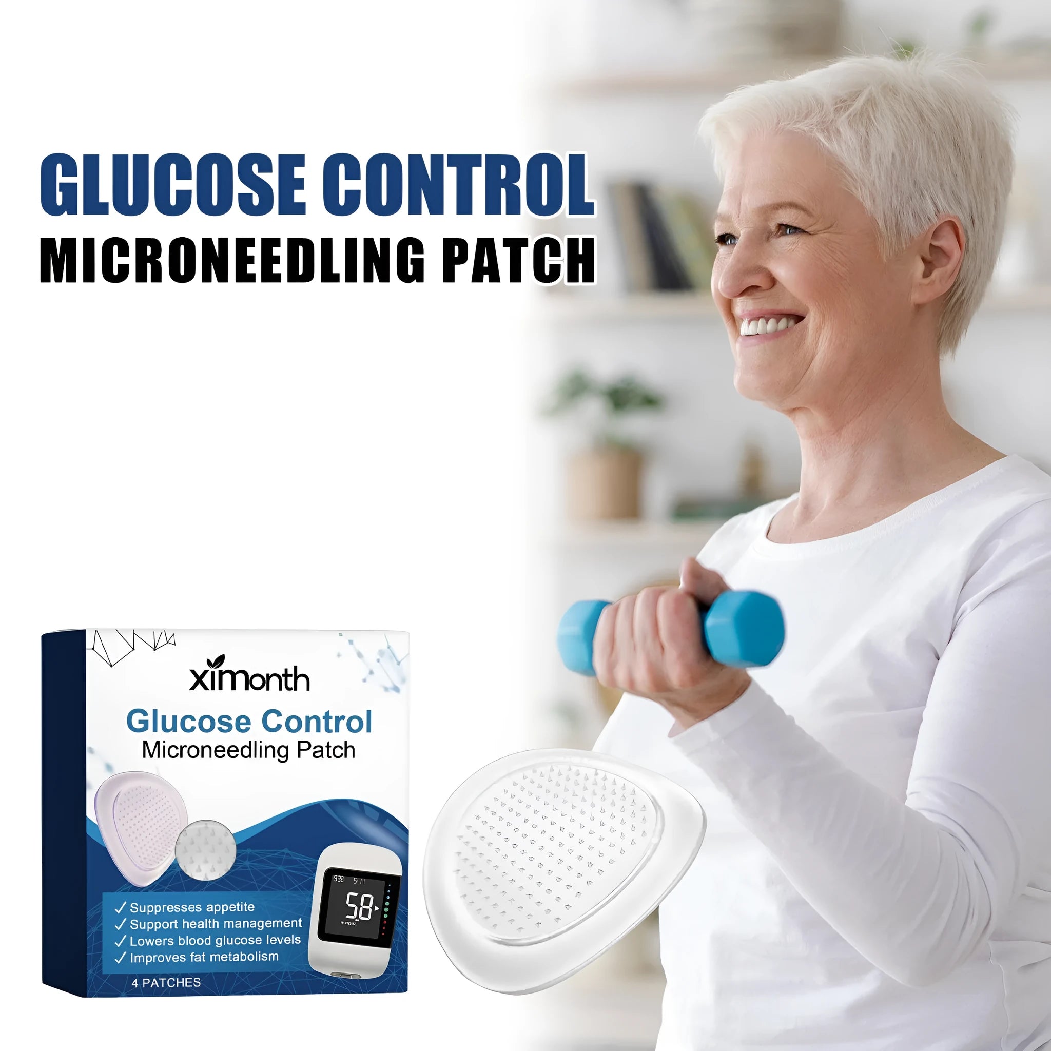 Four moisturising body care patches with ginger and panthenol ingredients in external paste format