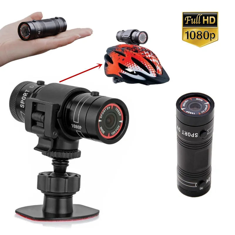 IP6 sports camera black aluminium alloy body compact action camera for outdoor adventure