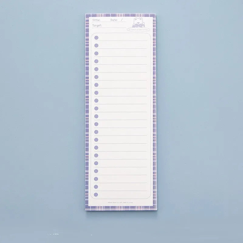 Ins Wind note book sticky pad with bear and bunny designs, 50 sheets, 91mm by 256mm