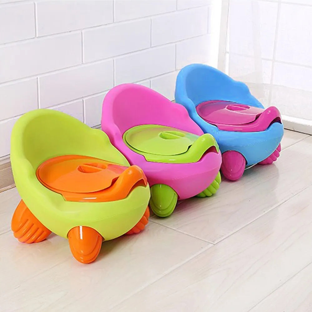 Dandan children's plastic toilet training stool with baby seat in blue colour