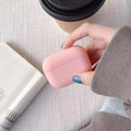 Plastic protective case for AirPods Pro earbuds shown in a selection of colours.