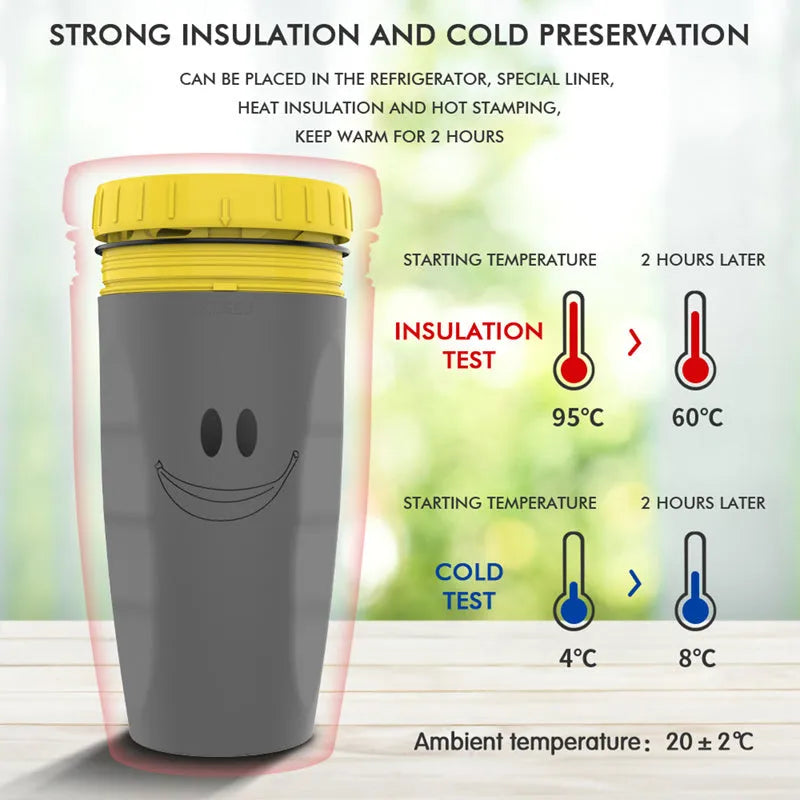 Twist top lidless double wall insulated travel cup with silicone membrane seal, 300ml, available in multiple colour styles