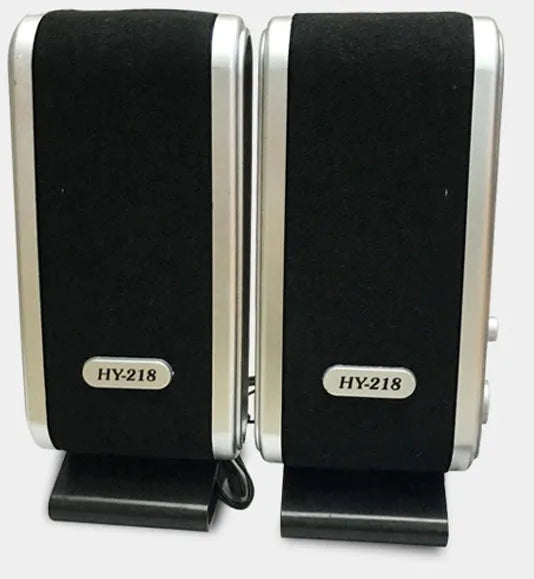 Black mini USB notebook speaker for computer audio enhancement with dual 3W output