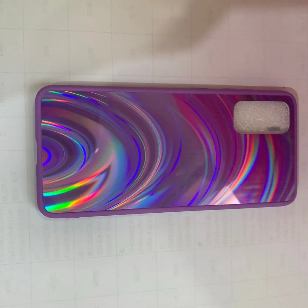 Marble pattern shockproof silicone phone case for Samsung Galaxy models on a table.