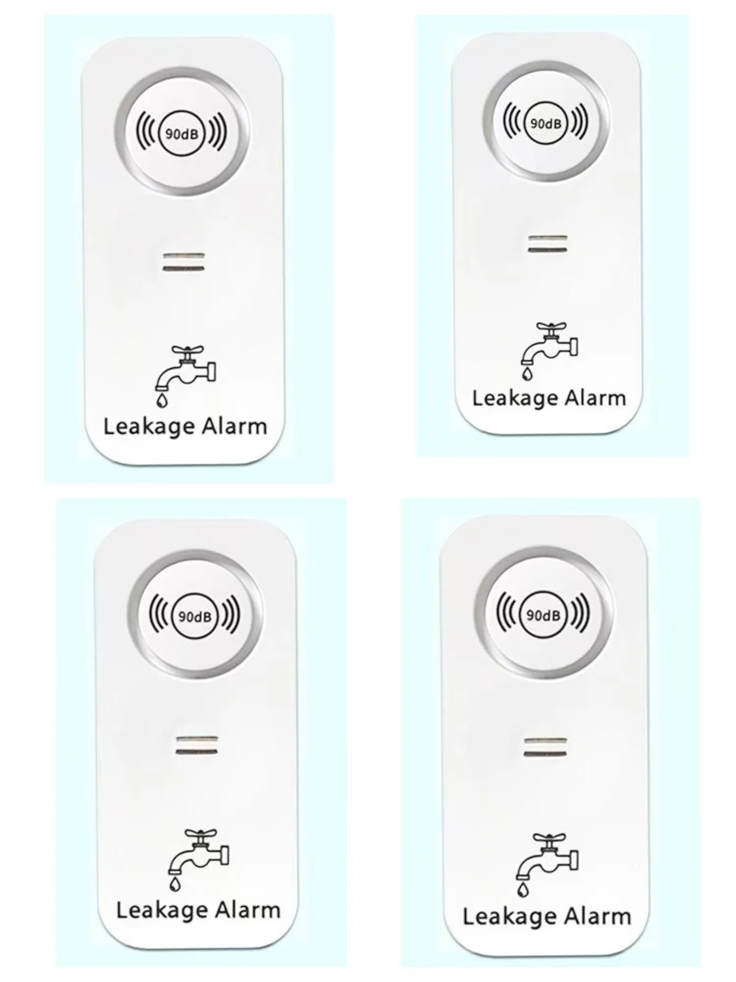 Overflow sensor independent alarm with Graffiti Wi-Fi for water leak detection in homes and warehouses