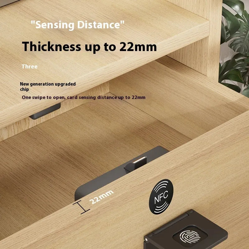 F079 punch free drawer lock with key for no-drill installation on wardrobes and drawers.