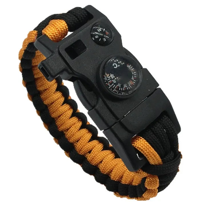 Outdoor umbrella rope SOS emergency kit with camouflage bracelet and 20-metre 550 ropes for camping and hiking