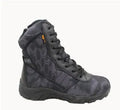 Waterproof nylon camouflage boots in green mango pattern for outdoor hiking