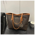Black PU street-trend shoulder bag with sewing thread detail, shown with a 42cm wide top opening.