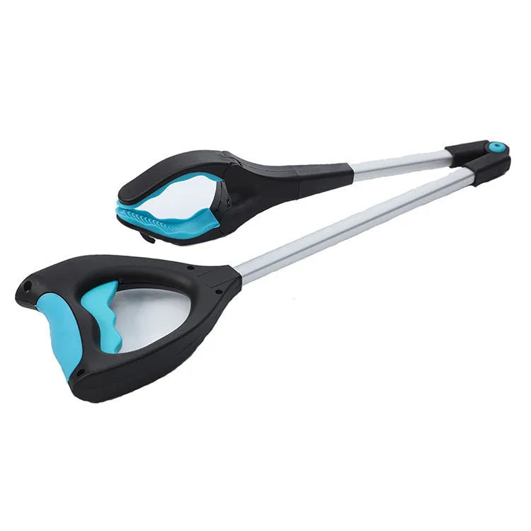Blue foldable portable car sign holder with aluminium tube and rubber magnetic suction cup base