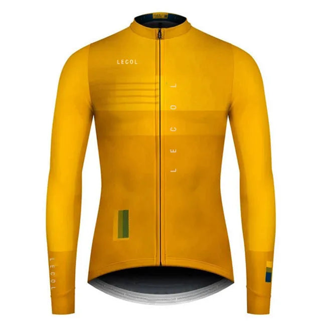 Men's autumn full sleeve cycling jersey in long sleeve design with 11 colour options sizes XS to 4XL