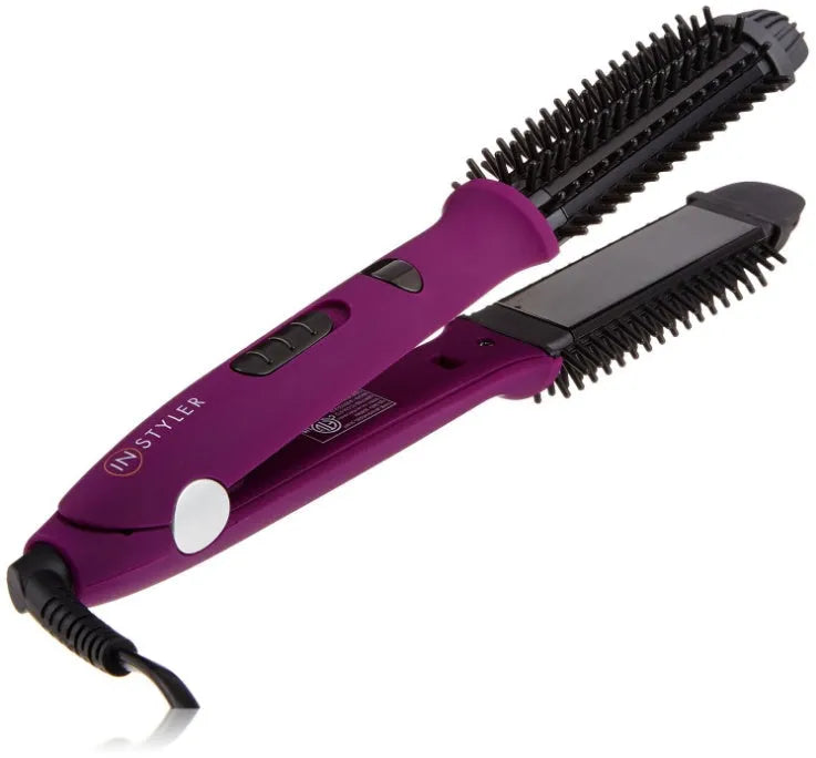 4-in-1 electric hair curler straightener and curler dual-purpose styling tool with ABS body, 60W power